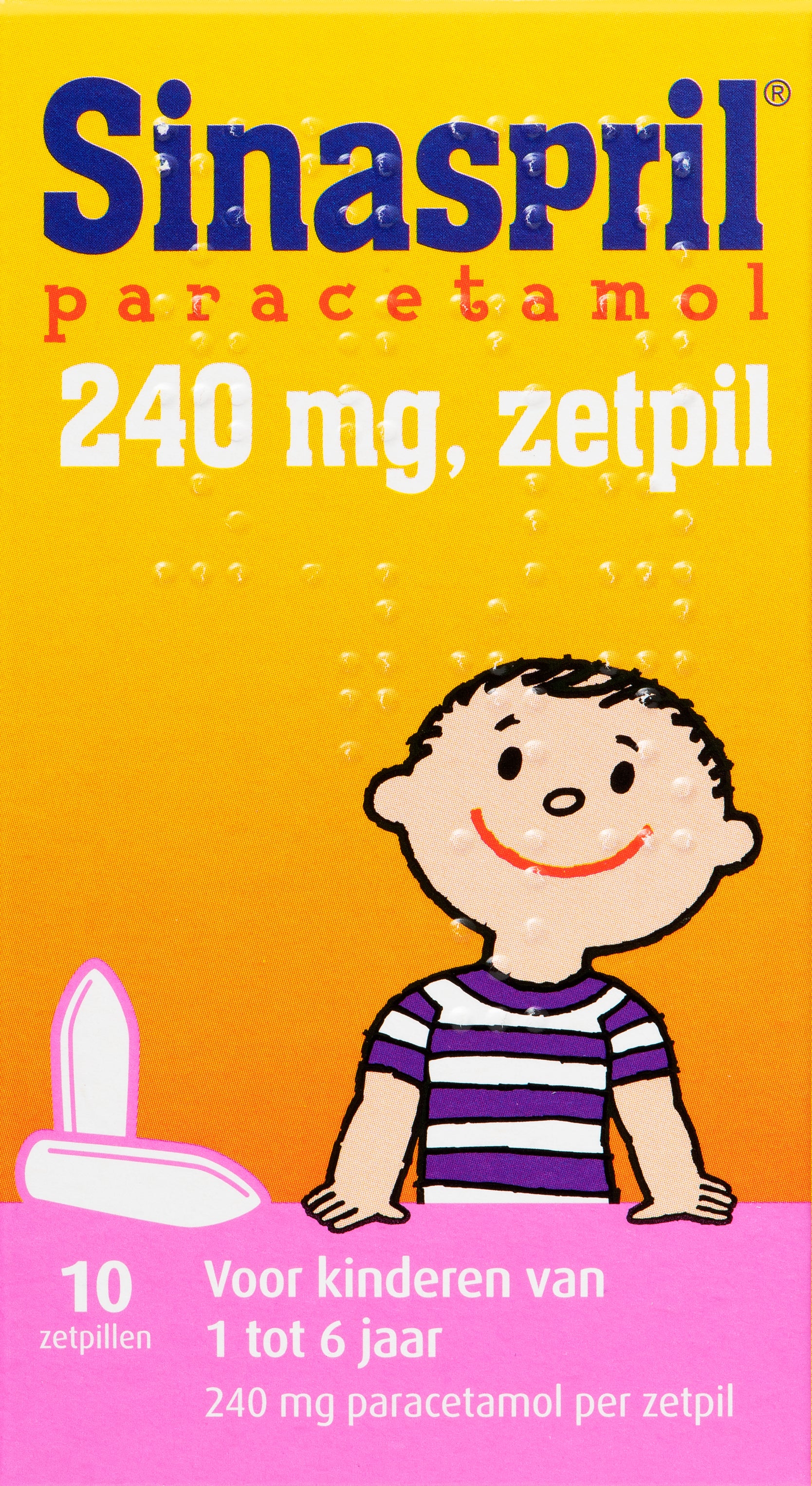 Sinaspril Paracetamol 240mg 10.00 Zetpillen