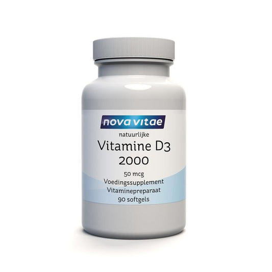 Nova Vitae Vitamine D3 2000 50mcg 90 Softgels