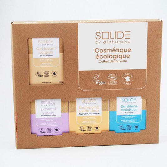 Alphanova Solide Giftbox bars zero water droge huid 1.00 Stuks