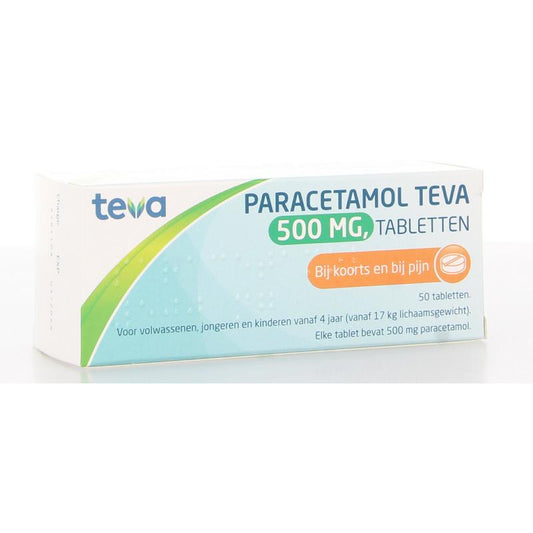 Teva Paracetamol 500 milligram 50.00 Tabletten
