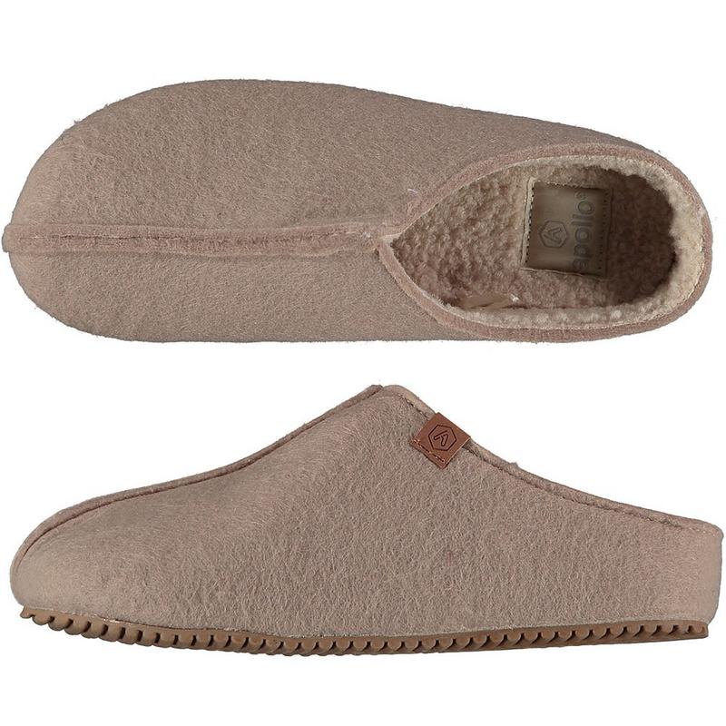 Apollo Zweedse slof beige maat 37/38 dames 1 Paar
