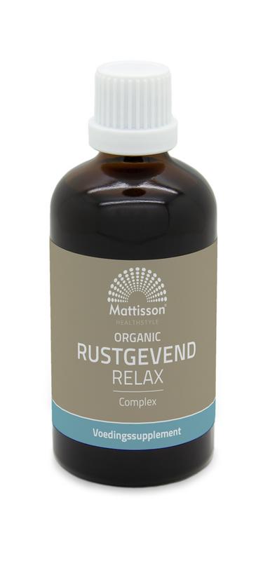 Mattisson Organic rustgevend relax complex tinctuur bio 100 Milliliter