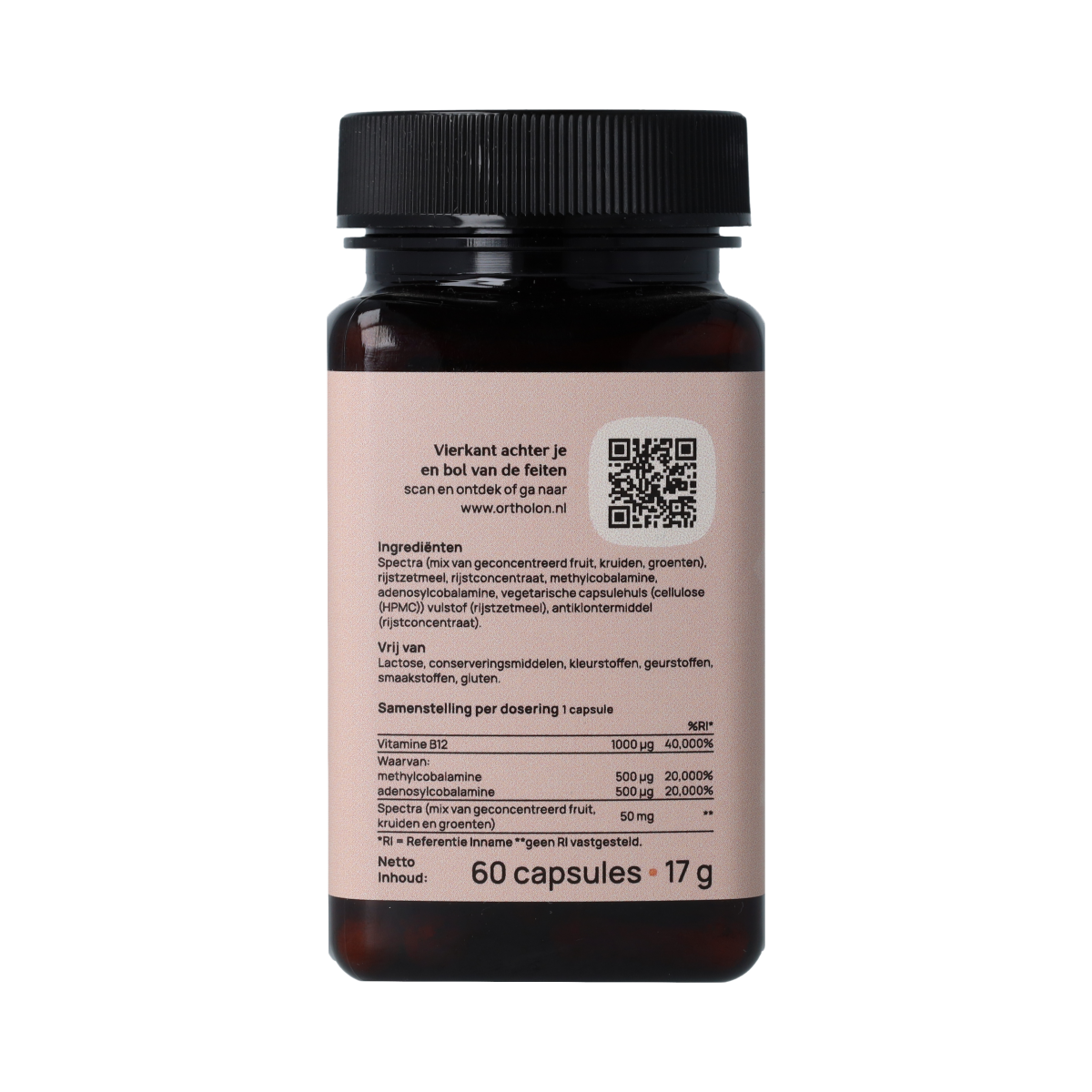Ortholon Vitamine B12 Vegan 60.00 Capsules