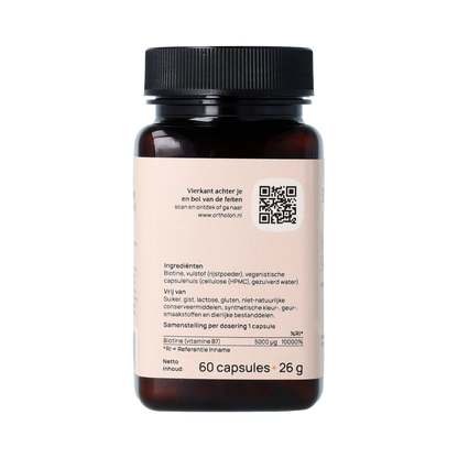 Ortholon Biotine 5000 mcg 60.00 Capsules