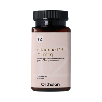 Ortholon Vitamine D3 - 25mcg 300.00 Softgels