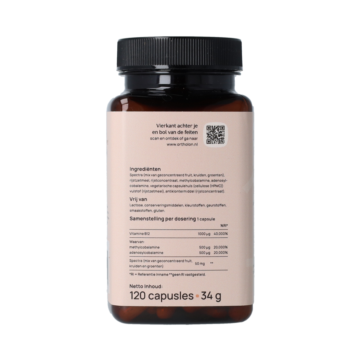 Ortholon Vitamine B12 Vegan 120.00 Capsules