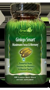 Irwin Naturals Ginkgo smart 60.00 Softgels
