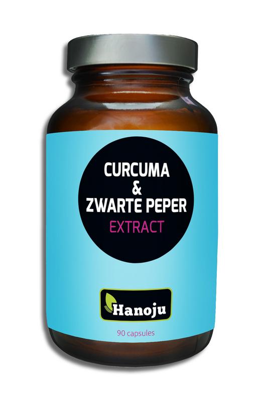 Hanoju Curcuma poeder & zwarte peper extract 90.00 Capsules