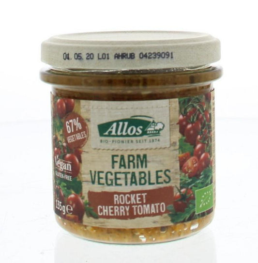 Allos Farm vegetables rucola & kerstomaat bio 135 Gram