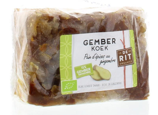 De Rit Kruidige gemberkoek bio 250 Gram