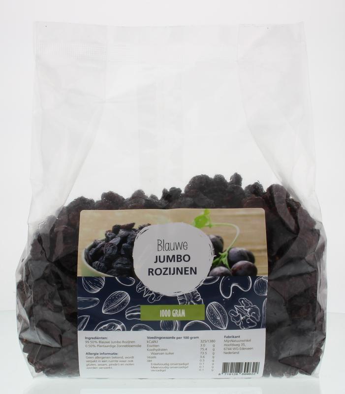 MijnNatuurwinkel Blauwe jumbo rozijnen 1.00 Kilogram