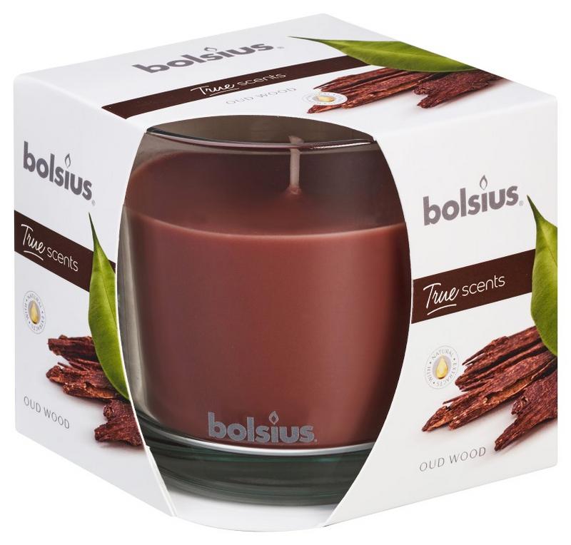 Bolsius True Scents geurglas 95/95 old wood 1.00 Stuks