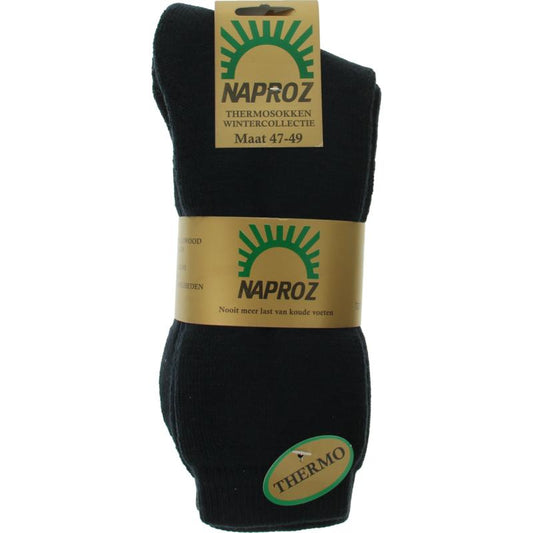 Naproz Thermo sokken blauw maat 47-49 3 Paar