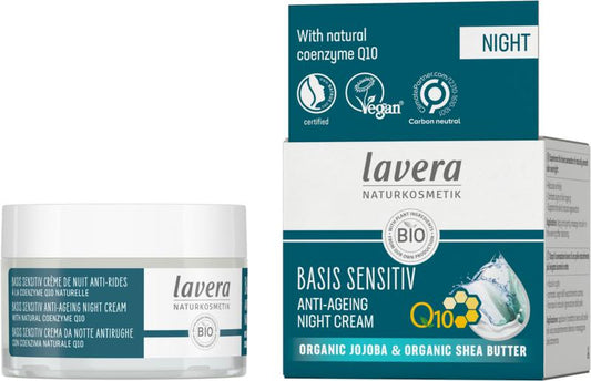 Lavera Basis Sensitive Q10 night cream 50 Milliliter