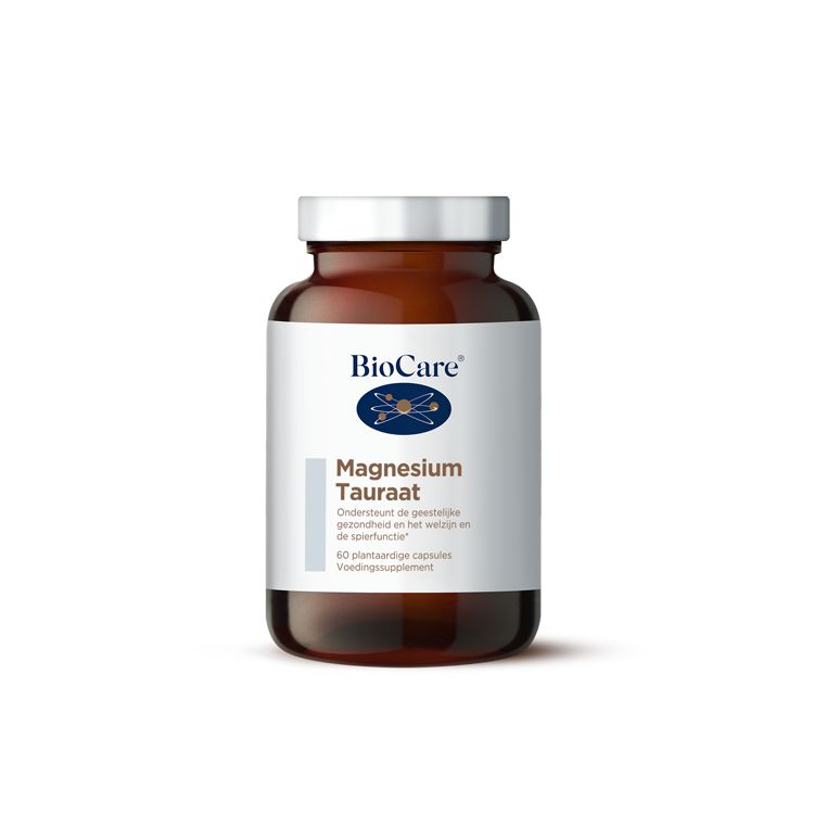 BioCare Magnesium tauraat 60.00 Vegetarische capsules