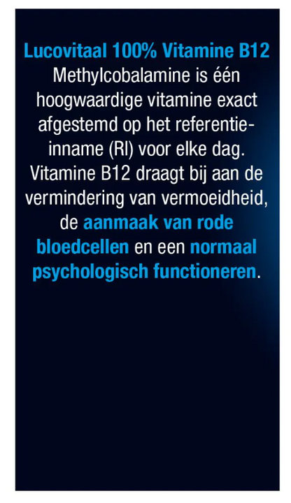Lucovitaal Vitamine B12 100% 60.00 Tabletten