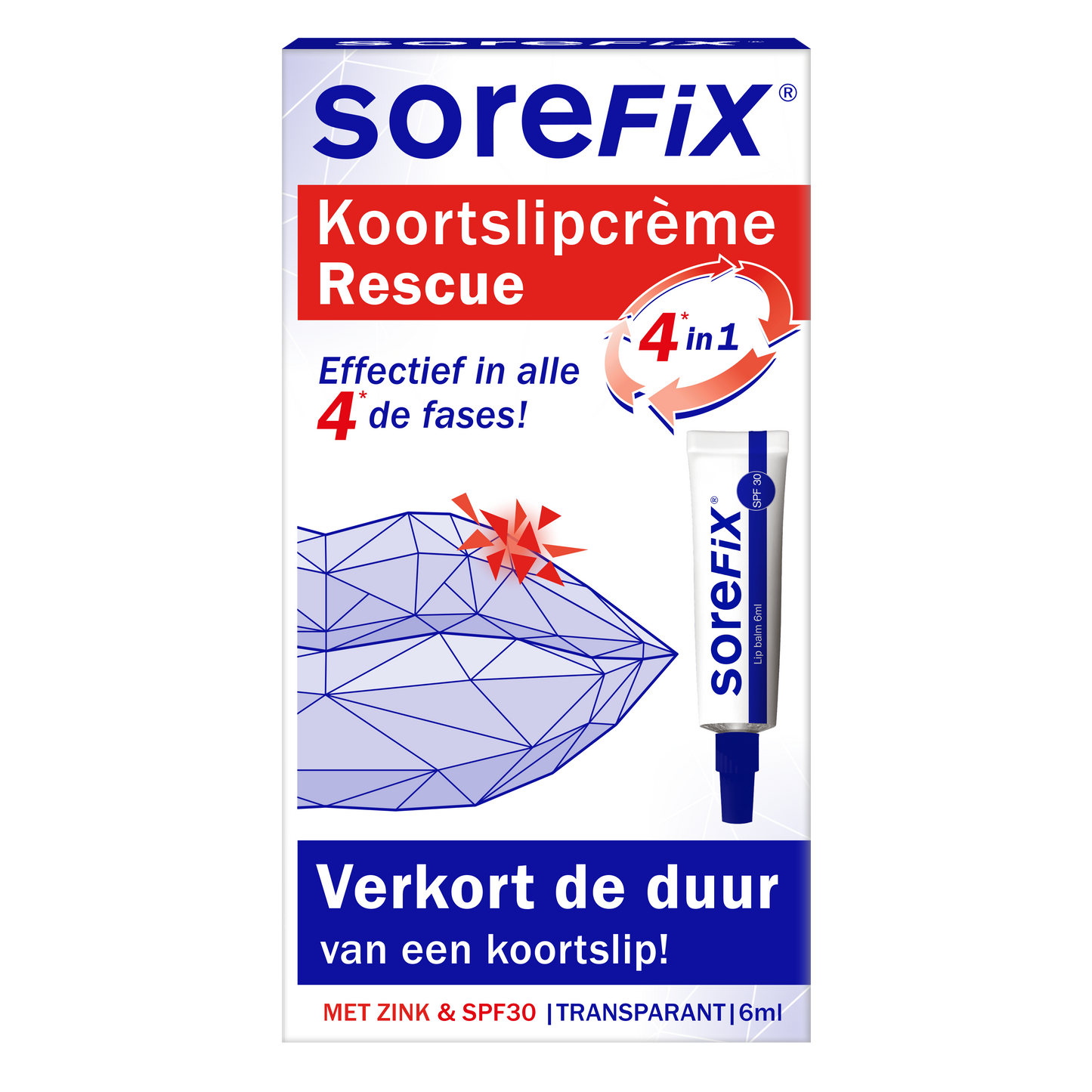SoreFix Rescue koortslipcreme 6.00 Milliliter