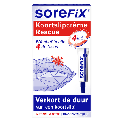 SoreFix Rescue koortslipcreme 6.00 Milliliter