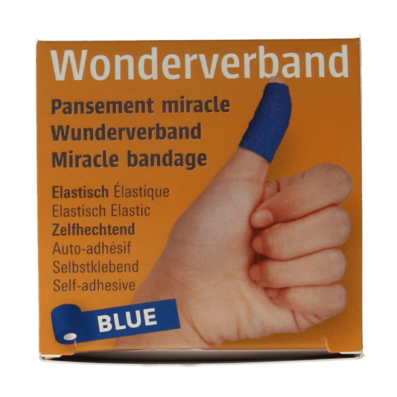 ABC Wonderverband Wonderverband blauw 4.5m x 5cm 1 Stuks - DrogistWereld