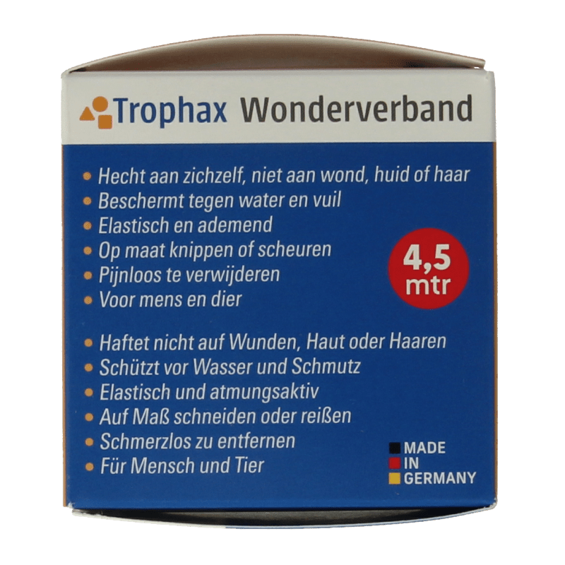 ABC Wonderverband Wonderverband blauw 4.5m x 5cm 1 Stuks - DrogistWereld