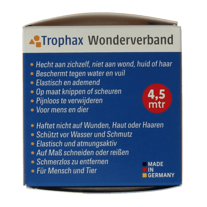ABC Wonderverband Wonderverband blauw 4.5m x 5cm 1 Stuks - DrogistWereld