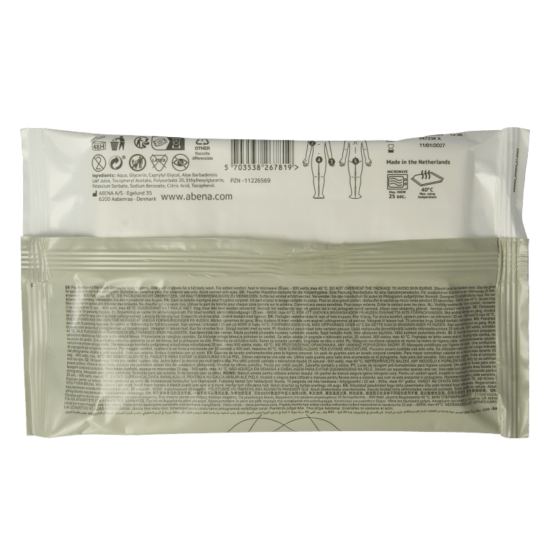 Abena Wet wash washandjes verzorgend 5 Stuks - DrogistWereld