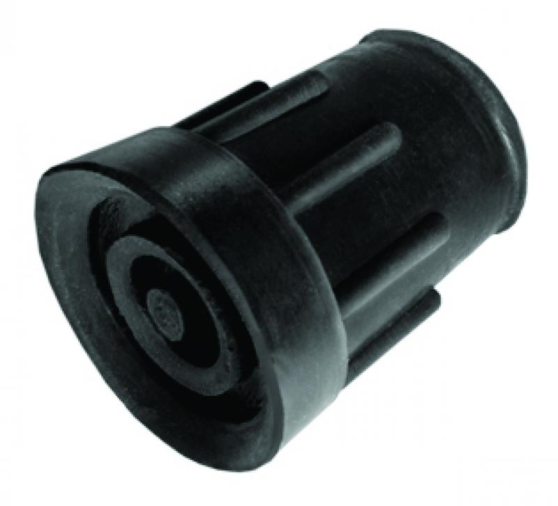 Able 2 Kruk - en stokdoppen 21mm zwart 2 Stuks - DrogistWereld