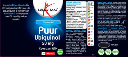 Lucovitaal Ubiquinol puur 50mg 30.00 Capsules