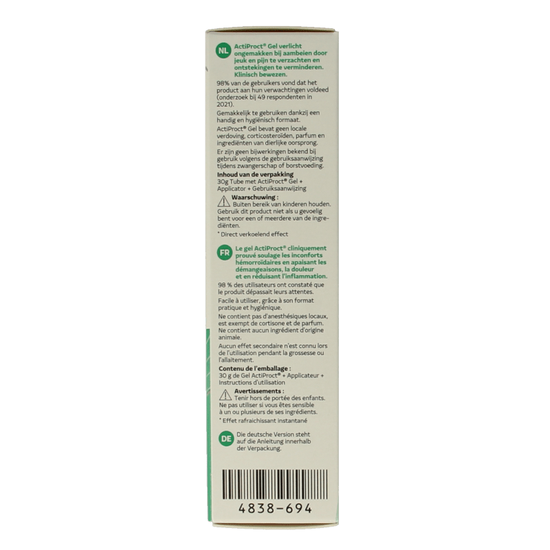 ActiProct Gel tube 30 Gram - DrogistWereld