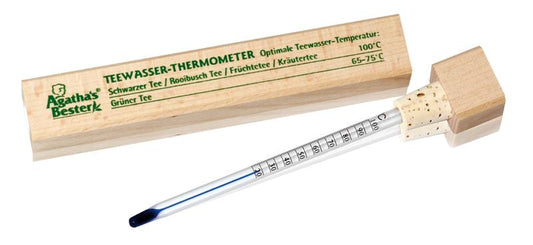 Agatha s Bester Theewater thermometer houten doos 1 Stuks - DrogistWereld