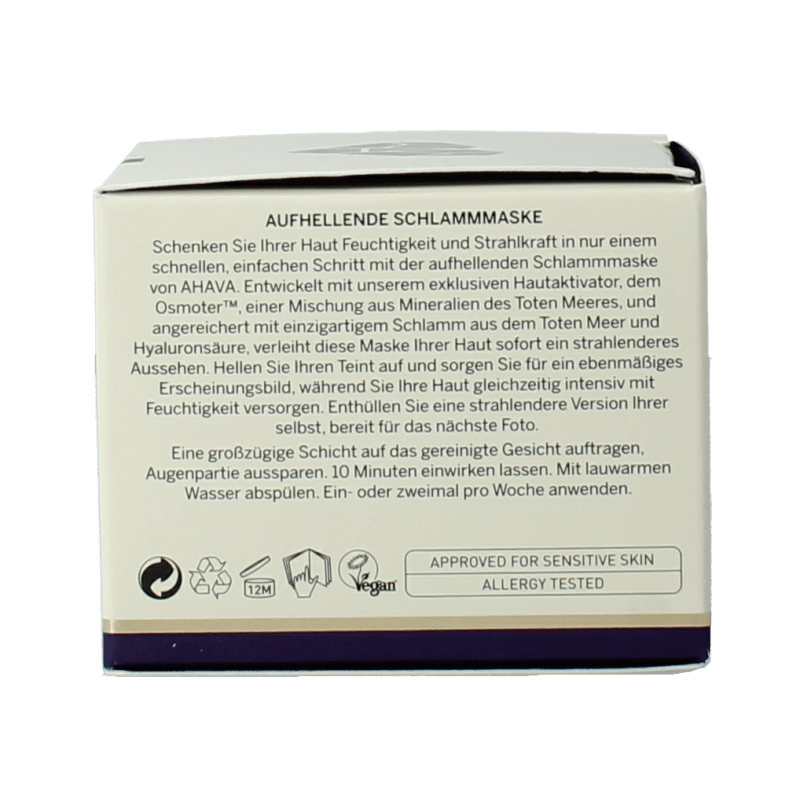 Ahava Brightening & hydrating mineral mud mask 50 Milliliter - DrogistWereld