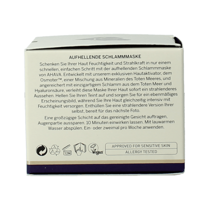 Ahava Brightening & hydrating mineral mud mask 50 Milliliter - DrogistWereld