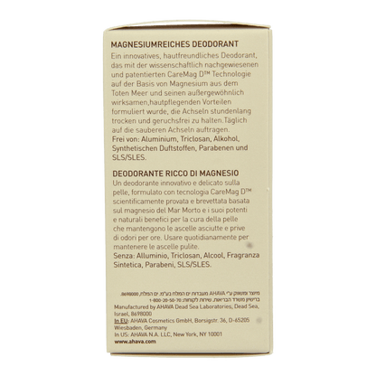 Ahava Deodorant women magnesium rich 50 Milliliter - DrogistWereld