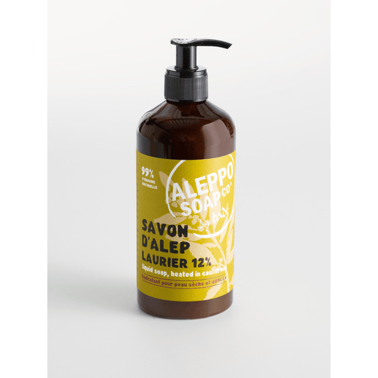 Aleppo Soap Co Zeep 12% laurier met pomp 500 Milliliter - DrogistWereld