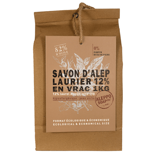 Aleppo Soap Co Zeep 12% laurier stukken 1 Kilogram - DrogistWereld