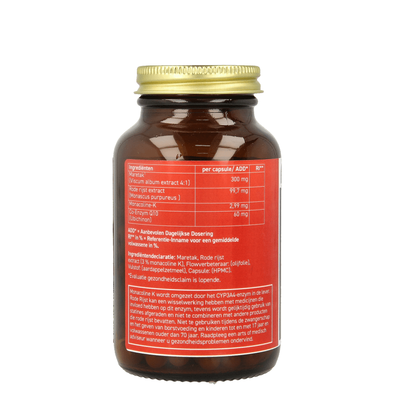All Natural Rode rijst Q10 60mg 90 Vegetarische capsules - DrogistWereld