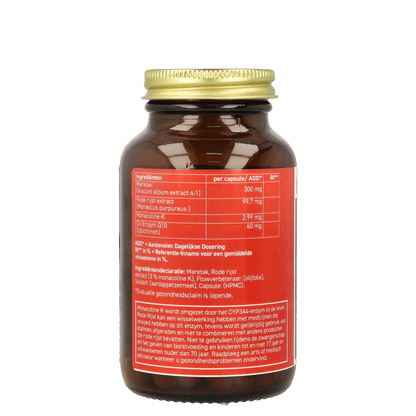 All Natural Rode rijst Q10 60mg 90 Vegetarische capsules - DrogistWereld