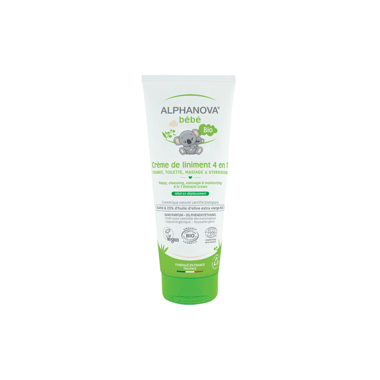 Alphanova Bebe Baby bio liniment cream 4 - in - 1 200 Milliliter - DrogistWereld