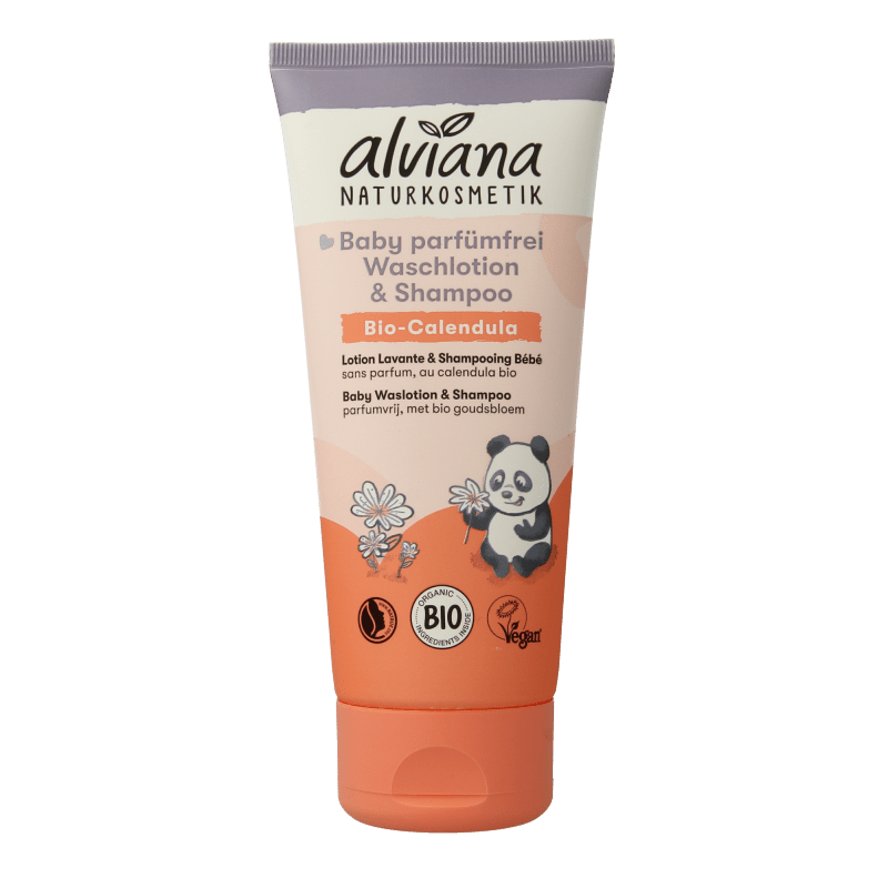 Alviana Baby waslotion en shampoo 200 Milliliter - DrogistWereld