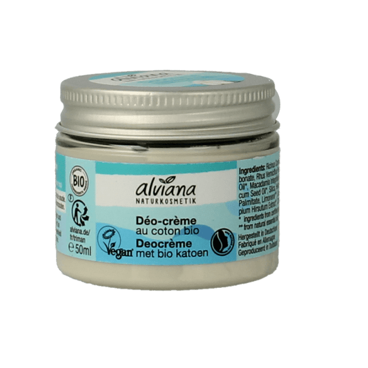 Alviana Deo creme katoen 50 Milliliter - DrogistWereld