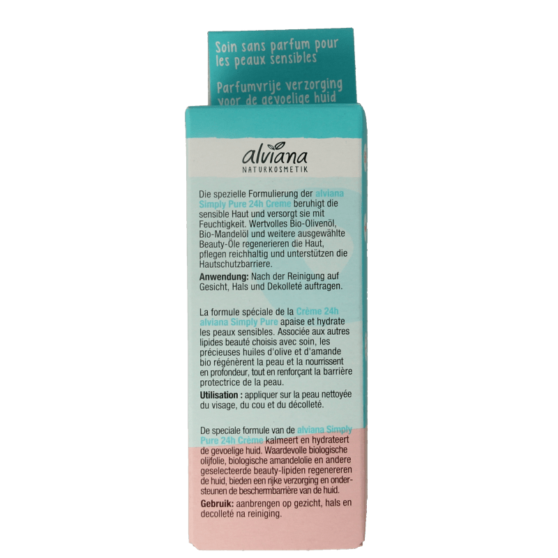 Alviana Simply pure 24h cream 50 Milliliter - DrogistWereld