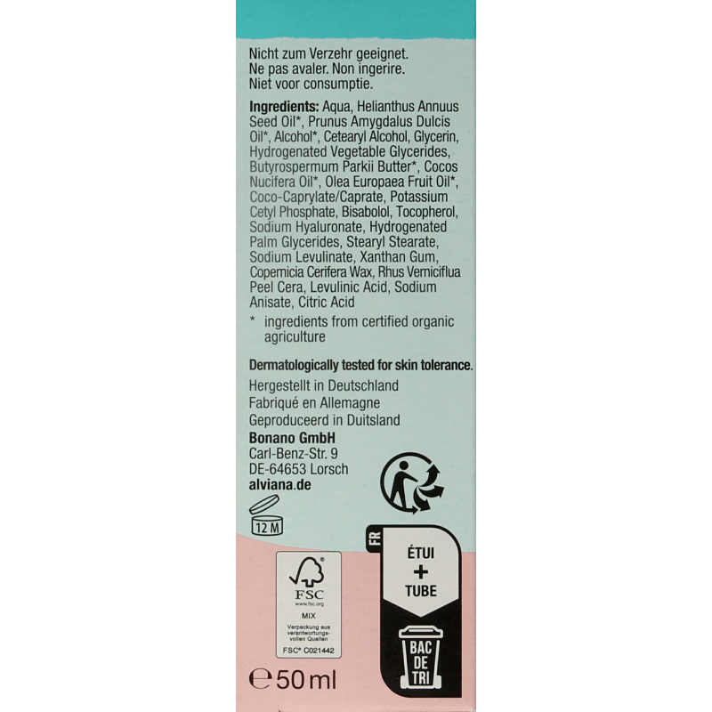Alviana Simply pure 24h cream 50 Milliliter - DrogistWereld