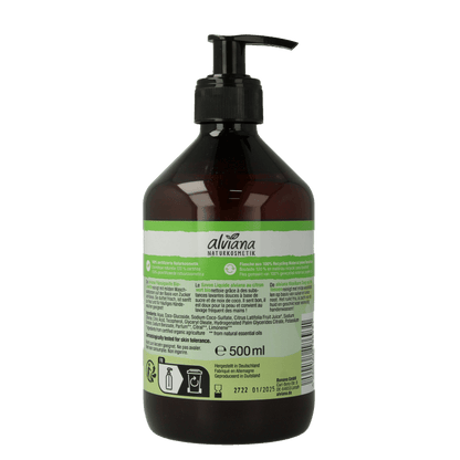 Alviana Vloeibare zeep limette 500 Milliliter - DrogistWereld