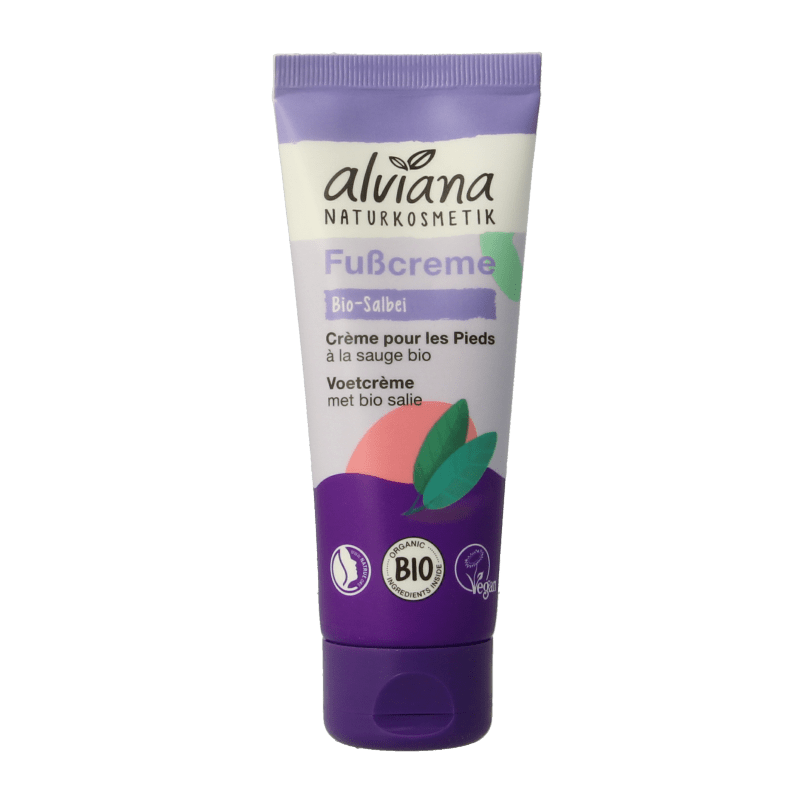Alviana Voetcreme met salie 75 Milliliter - DrogistWereld