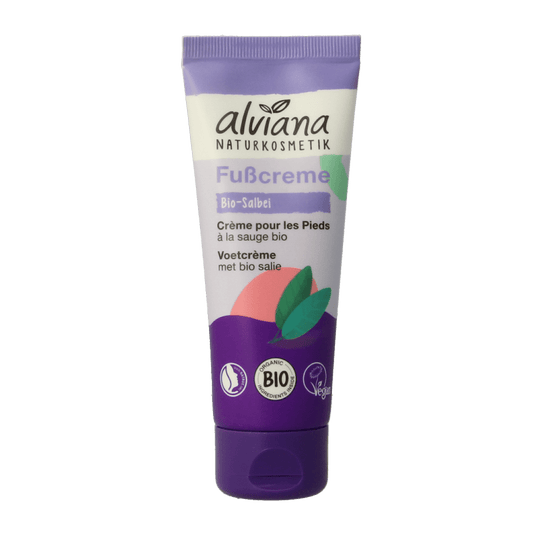 Alviana Voetcreme met salie 75 Milliliter - DrogistWereld