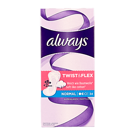 Always Dailies inlegkruisjes normaal 34 Stuks - DrogistWereld