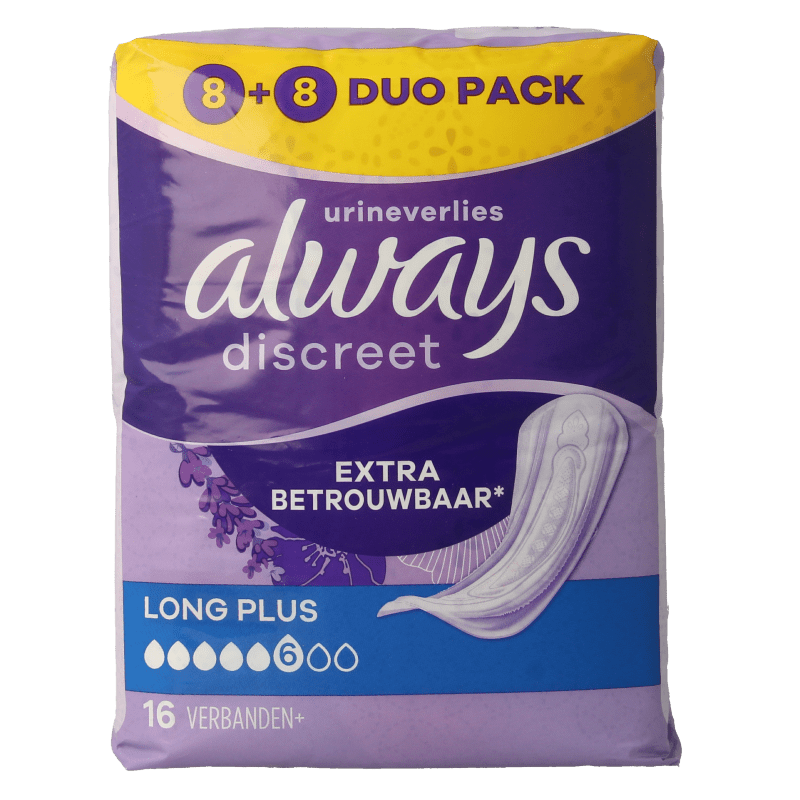 Always Discreet long+ 16 Stuks - DrogistWereld