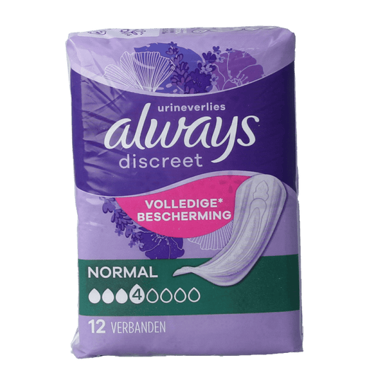 Always Discreet verband normaal 12 Stuks - DrogistWereld