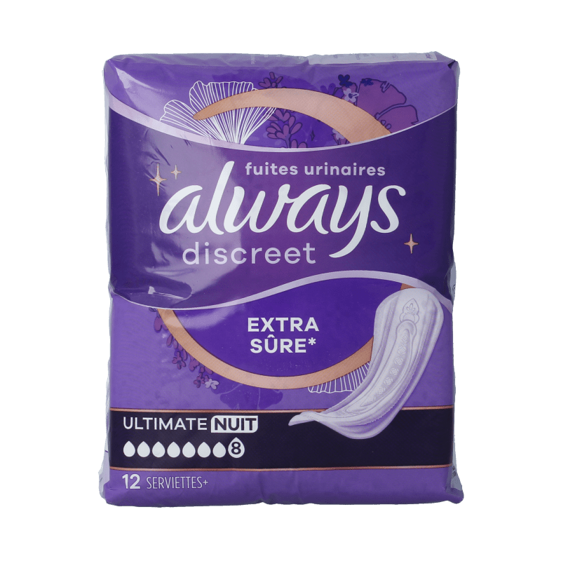Always Discreet verband ultimate night 12 Stuks - DrogistWereld