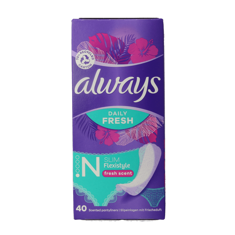 Always Inlegkruisjes daily protect fresh & scent 40 Stuks - DrogistWereld